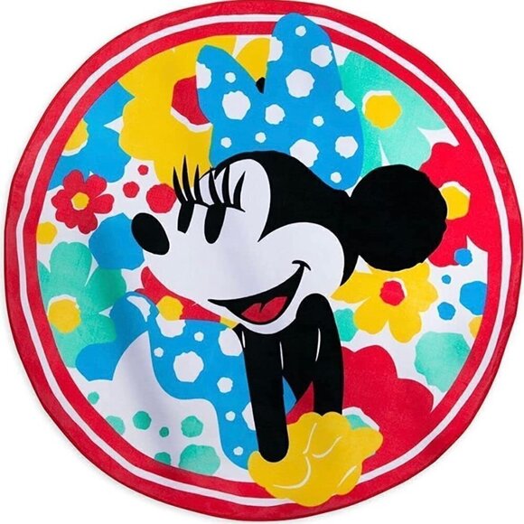 NWT Disney Minnie Mouse Deluxe Beach Towel - Picture 1 of 4